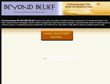 Tablet Screenshot of beyondbelieffilm.org